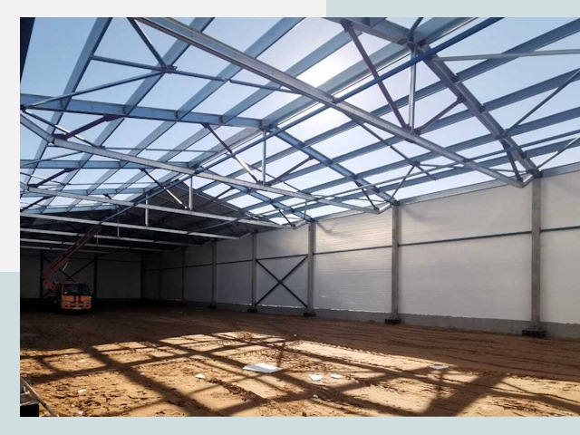 Строительство сенохранилищ в Кургане