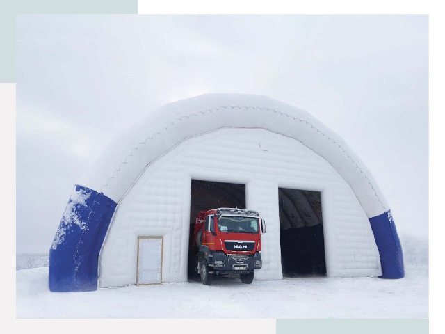 Мобильные ангары в Кургане