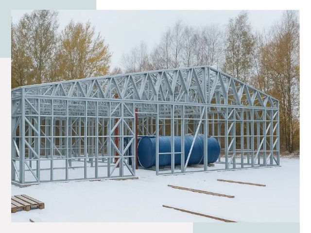 Металлические ангары в Кургане