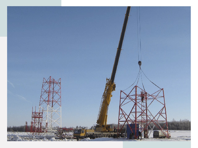 Монтаж вышек связи в Кургане