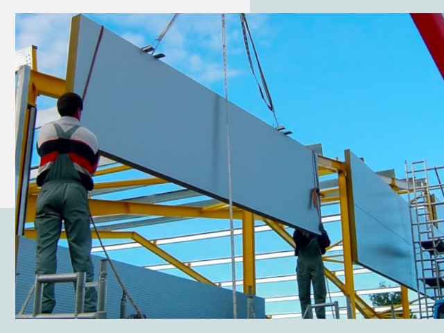 Монтаж сэндвич-панелей в Кургане от 619 руб.